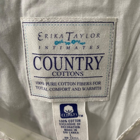Erica Taylor Intimates 100% cotton Sleeveless Sleep Gown size L - Picture 5 of 7